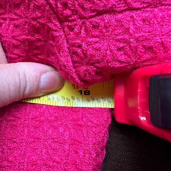 Coldwater Creek Pink Embroidered Geometric Design Zip Up Blazer Sz 8 Fully Lined - Picture 12 of 14